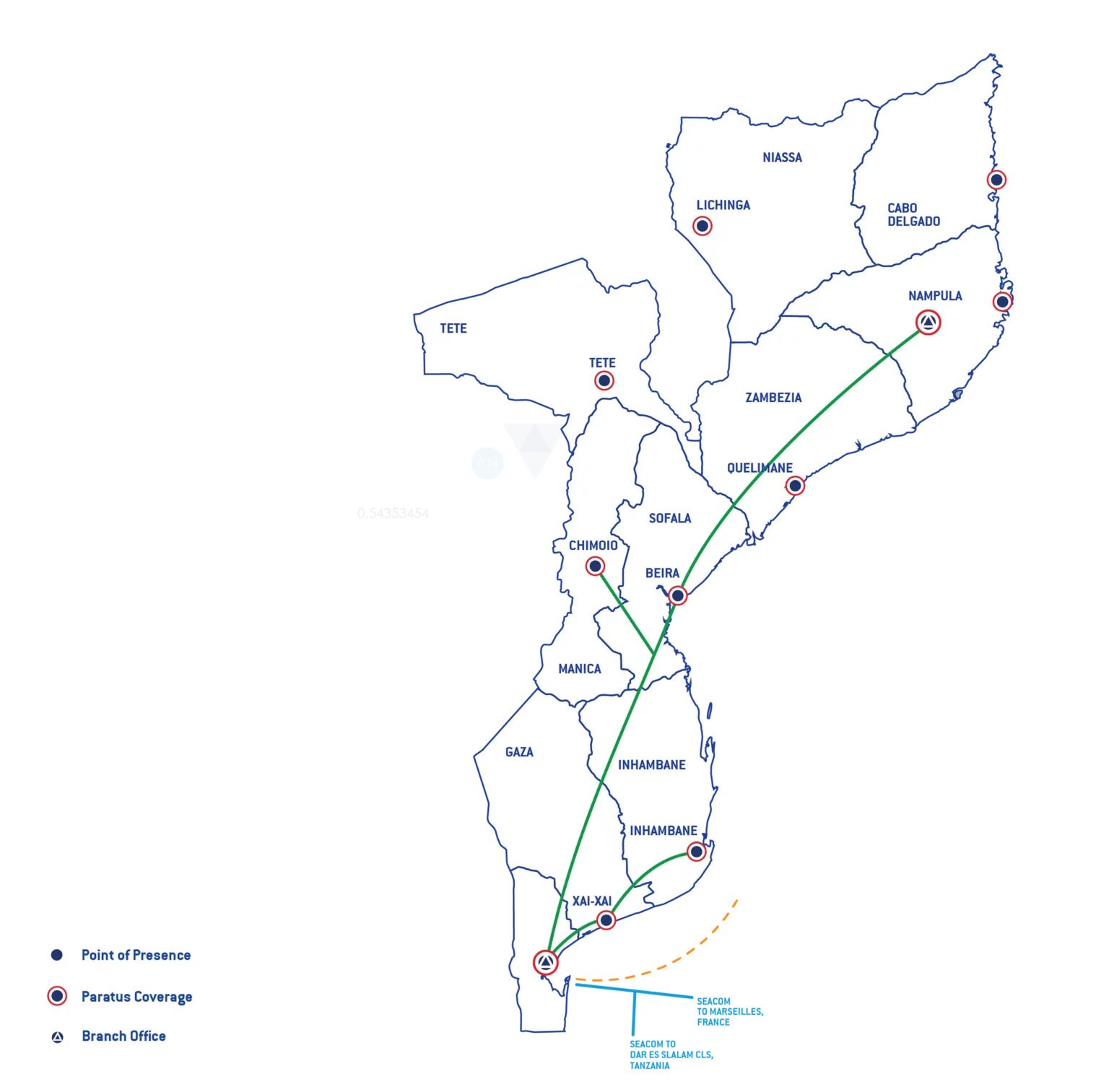 Paratus Africa - Mozambique Map