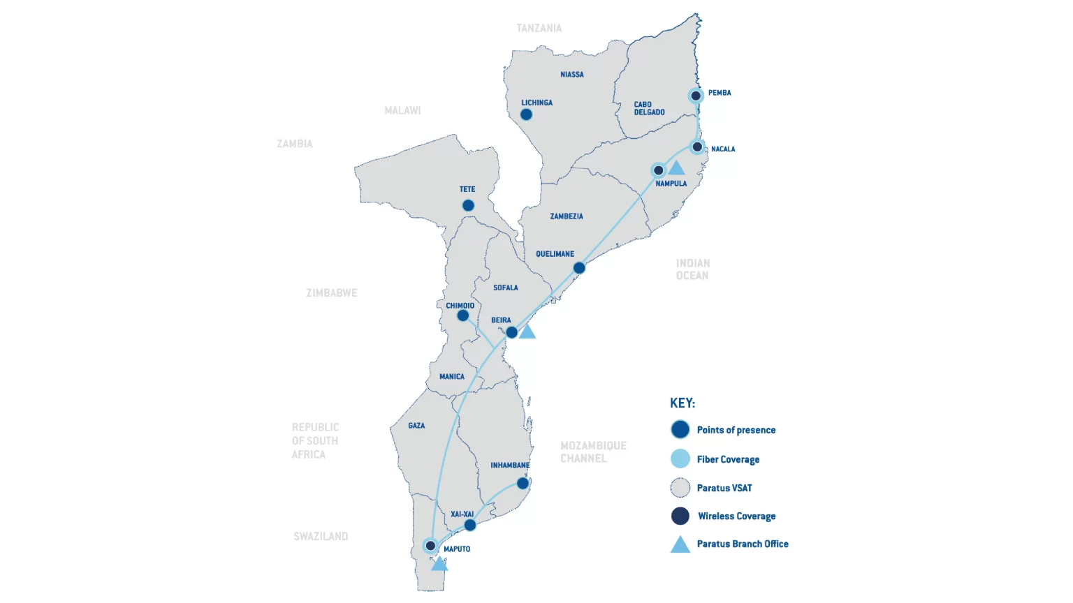 Paratus Unleashes High-Capacity Cross-Border Fiber Links: Mozambique to South Africa