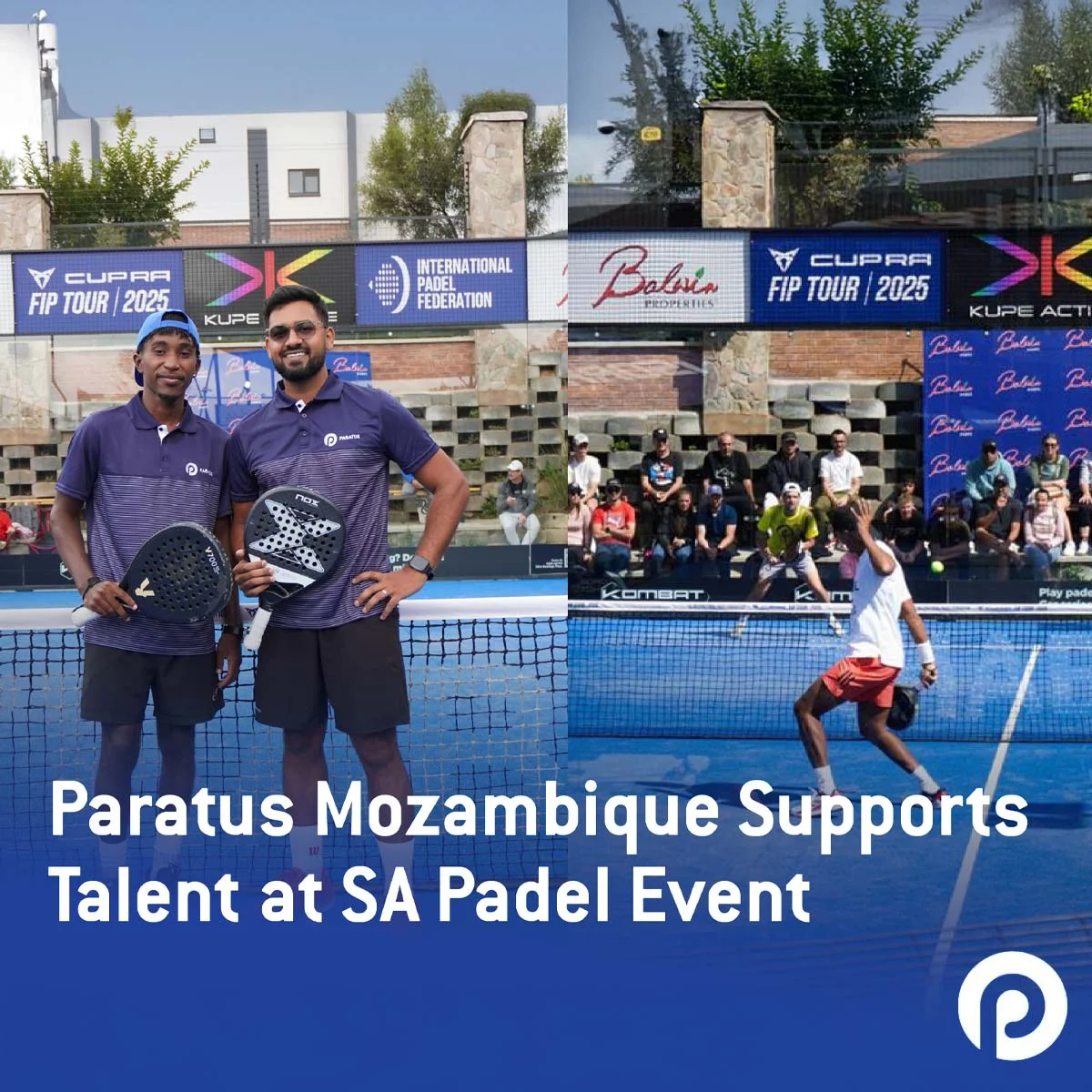Paratus Mozambique Sponsors Local Talent at International Padel Event in South Africa