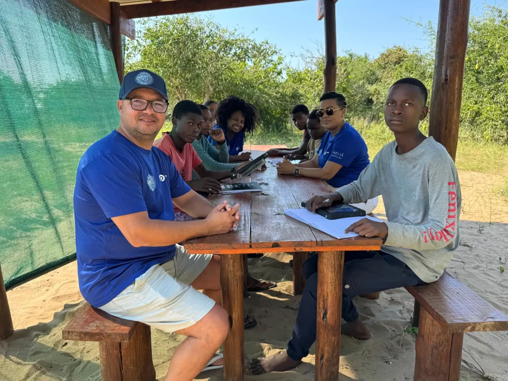 Students in Santa Maria are using tablets for hands-on learning enabled by Paratus Starlink connectivity solutions.