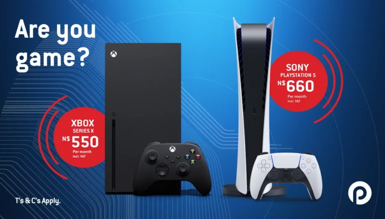 Get a Sony PlayStation 5 or an Xbox Series X when you sign up for a new 36-month contract for one of the following packages: SKY-Fi Infinity, all Fiber Infinity Packages, Mega Boss and Mobile-LTE Limitless Lite. It is the ultimate combination, a console AND fast, reliable Internet.