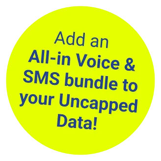 Badge add an all in voice and sms bundle to uncapped data