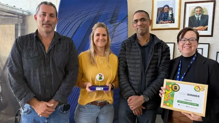 Left-right: Stefan Frank-Schultz - Executive: Technical; Samantha Geyser - Executive: Operations; Nigel Hendrickse- Executive; Naomi Fourie – Exco – Finance