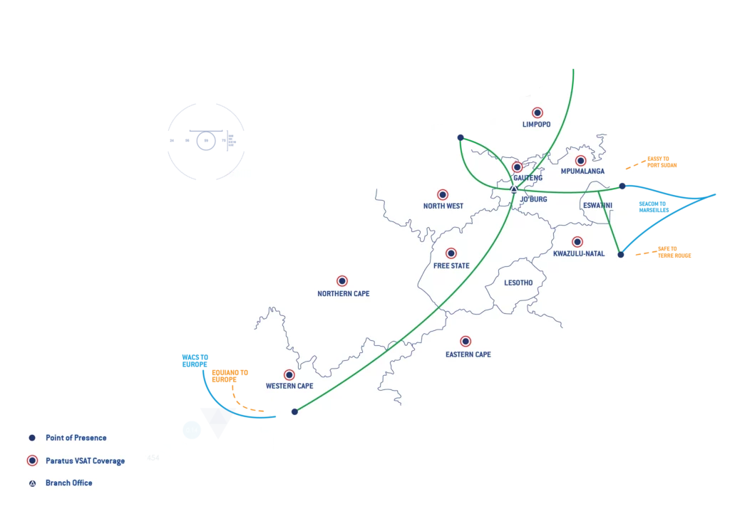 Paratus Africa South Africa Coverage Map