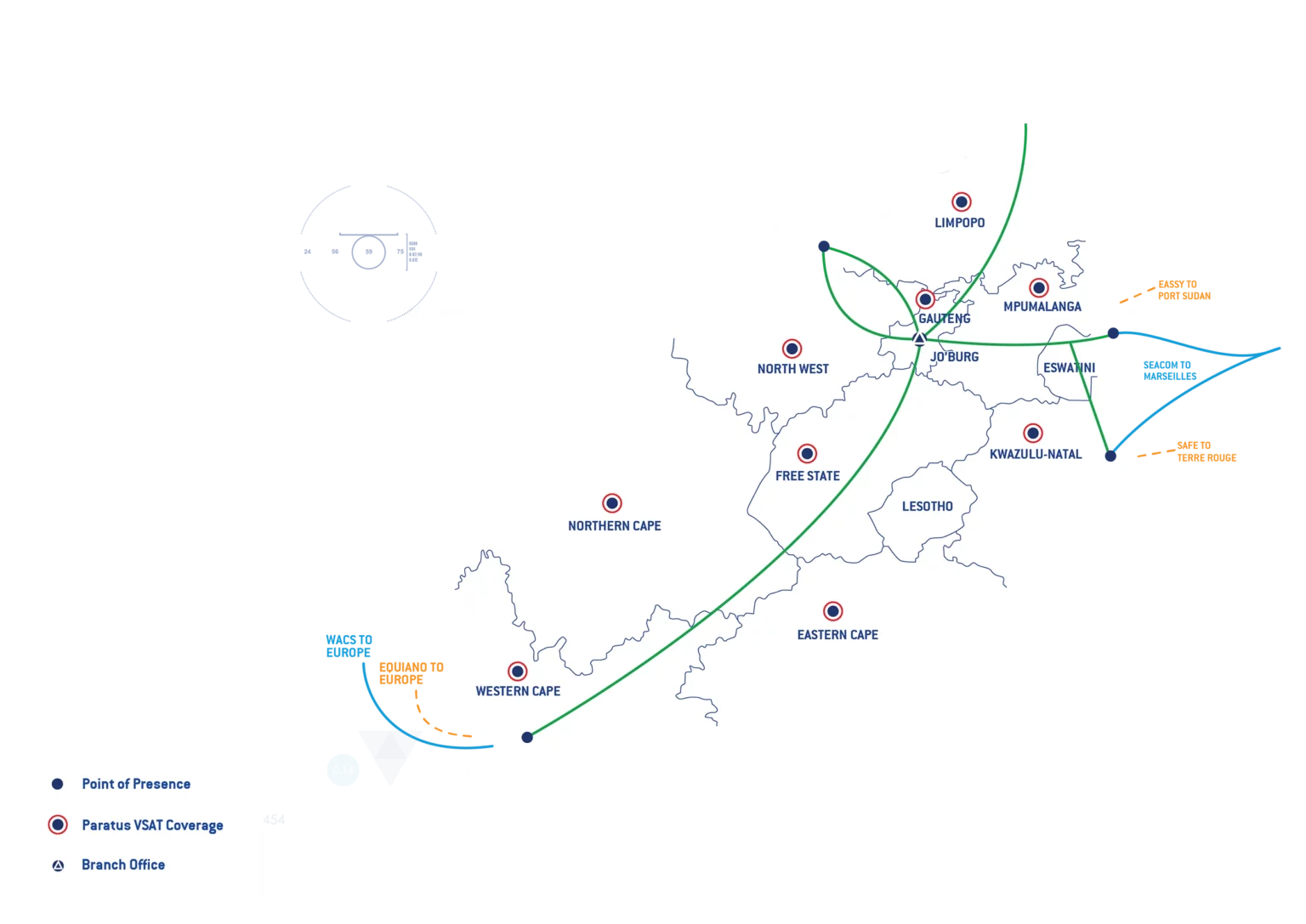 Paratus Africa South Africa Coverage Map