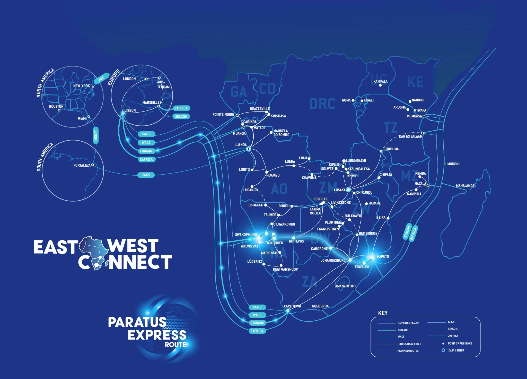 Paratus Africa Footprint