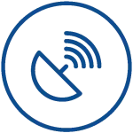 Icon representing Paratus's satellite connectivity.