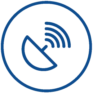 Icon representing Paratus's satellite connectivity.