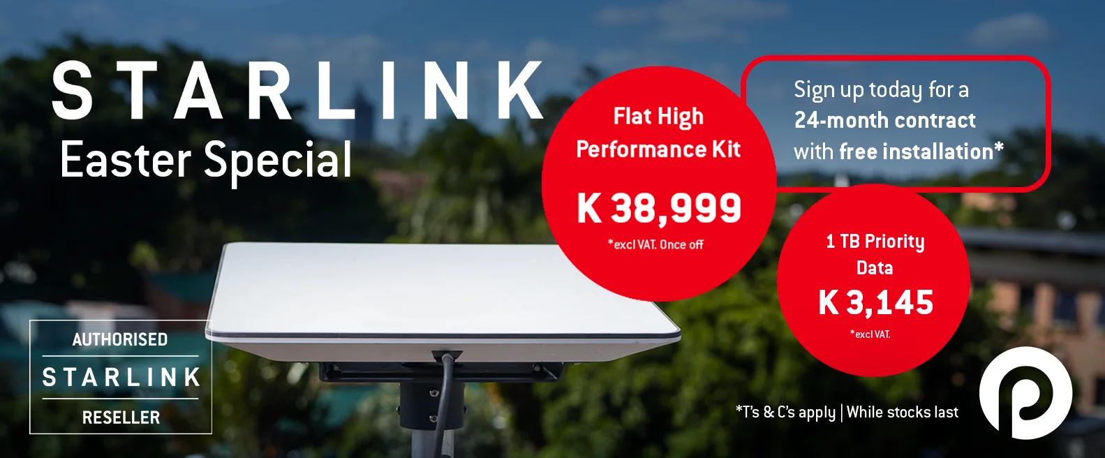 Starlink Promotion Bannner